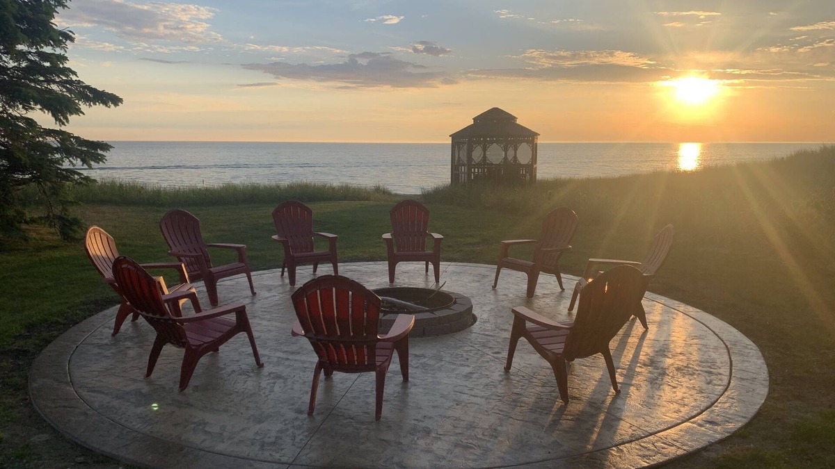 Norton Shores House | Paradise Lake Michigan Beach home with inground pool, hot tub, sleeps 20