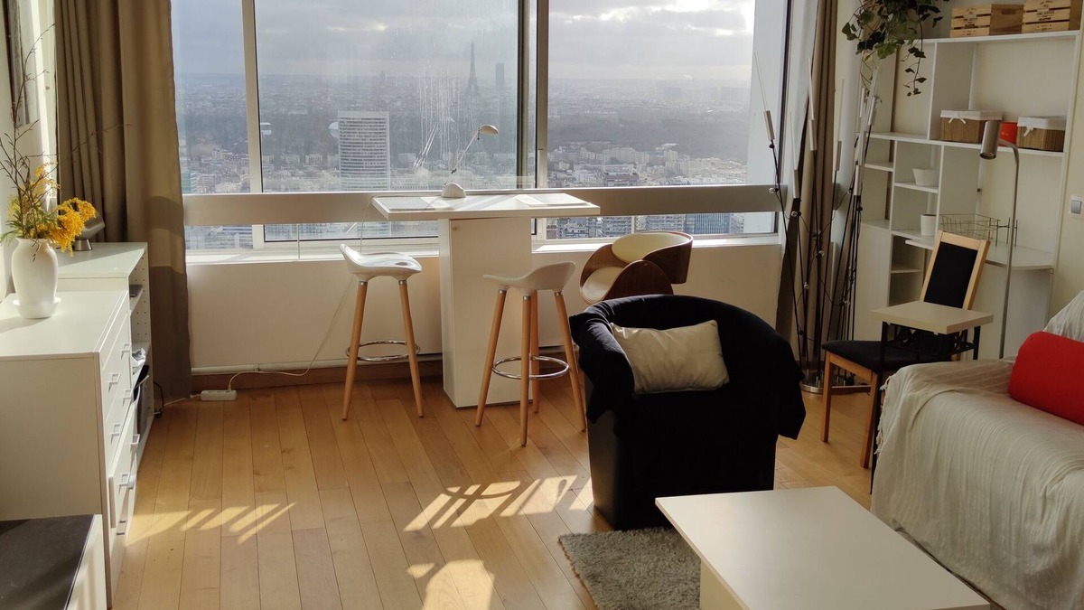 Puteaux Apartment | PARIS fabulous furnished T2 overlooking the Eiffel Towers and Montparnasse
