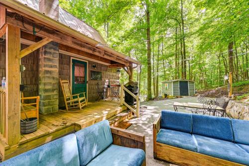 Roaring Gap House | Patio and Fire Pit Charming Cabin in Roaring Gap!