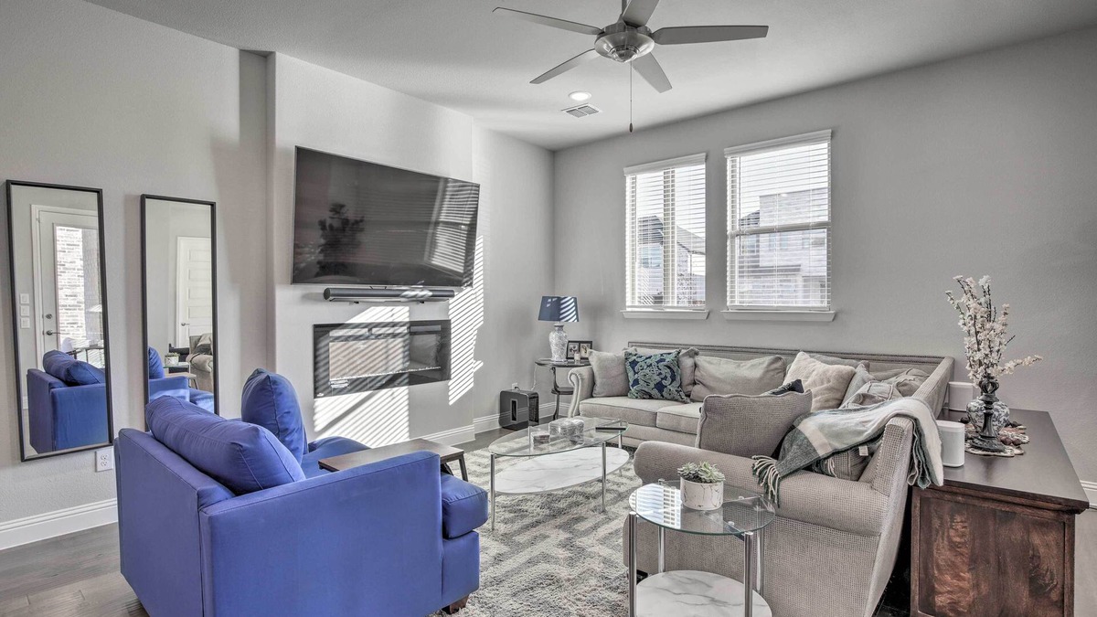 Frisco House | Patio & Game Room: Modern Home in Frisco