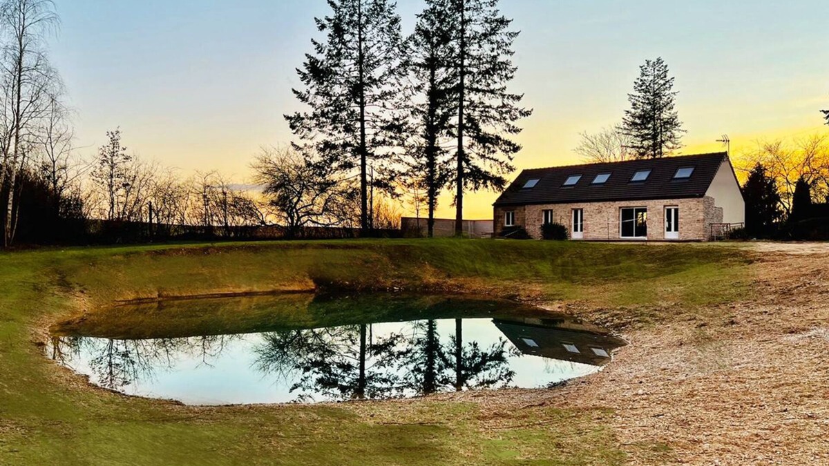 Gravon Villa | Pavilion La Roselière - At the water's edge - Domaine des Etangs de la Bassée