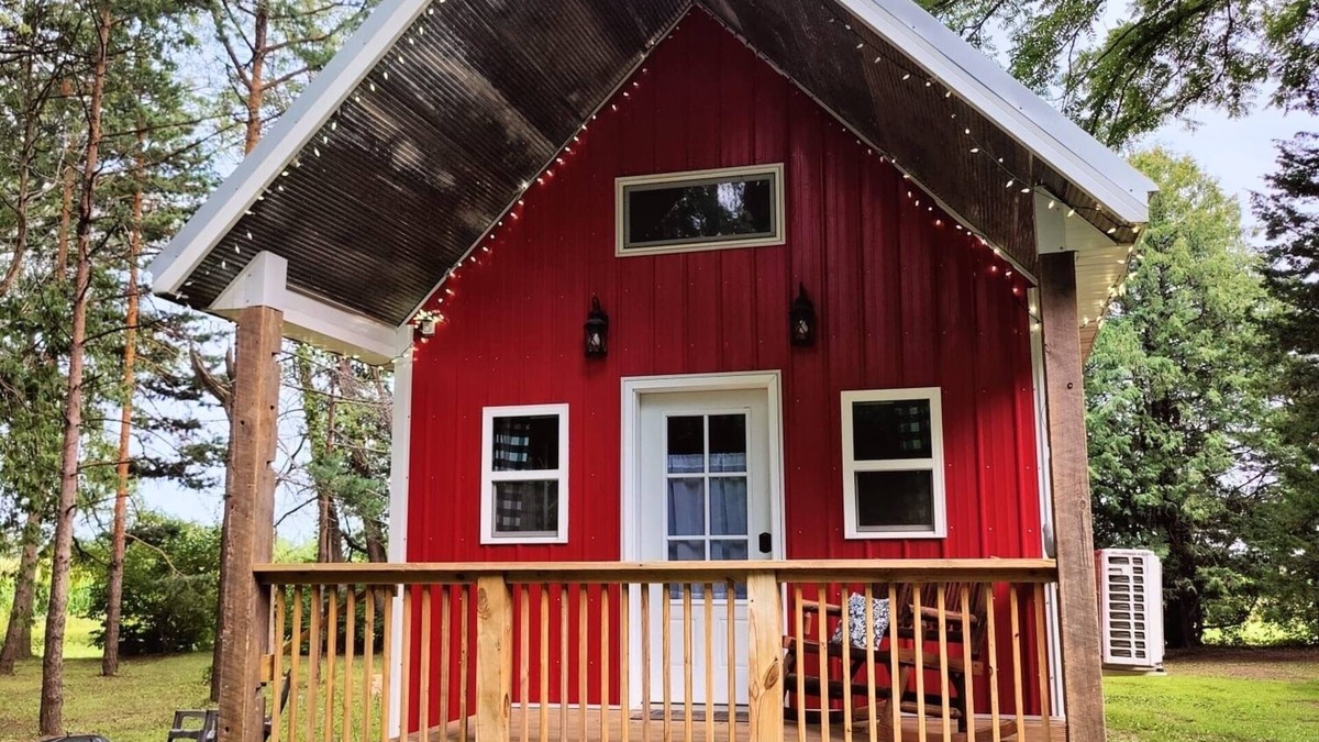 Eleroy Cabin | Peace & Simplicity in a Little Red Cabin on the Farm