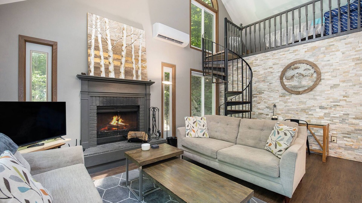 Bellaire Cabin | Peaceful and Updated Cabin with Loft and Fireplace at Schuss Village - Sleeps 6