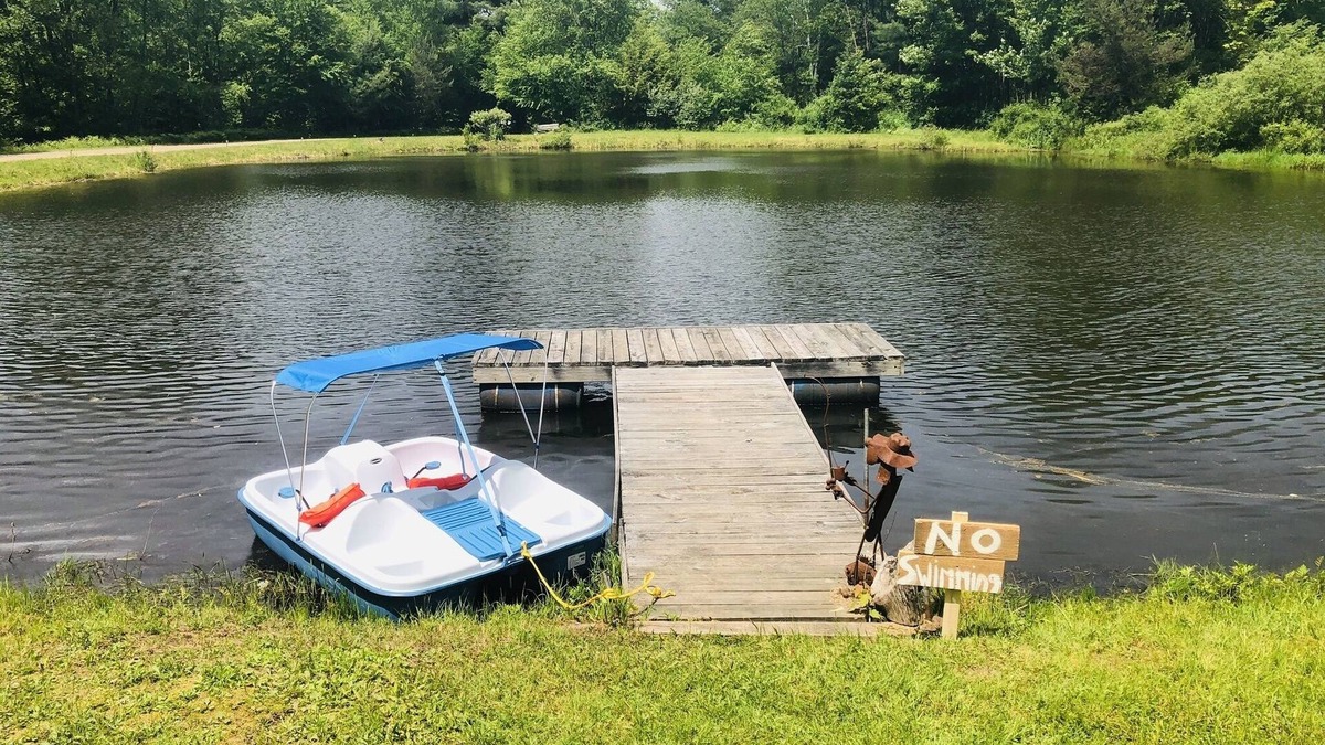 Walton House | Peaceful Cabin with Hot Tub, Game Room & Pond View
