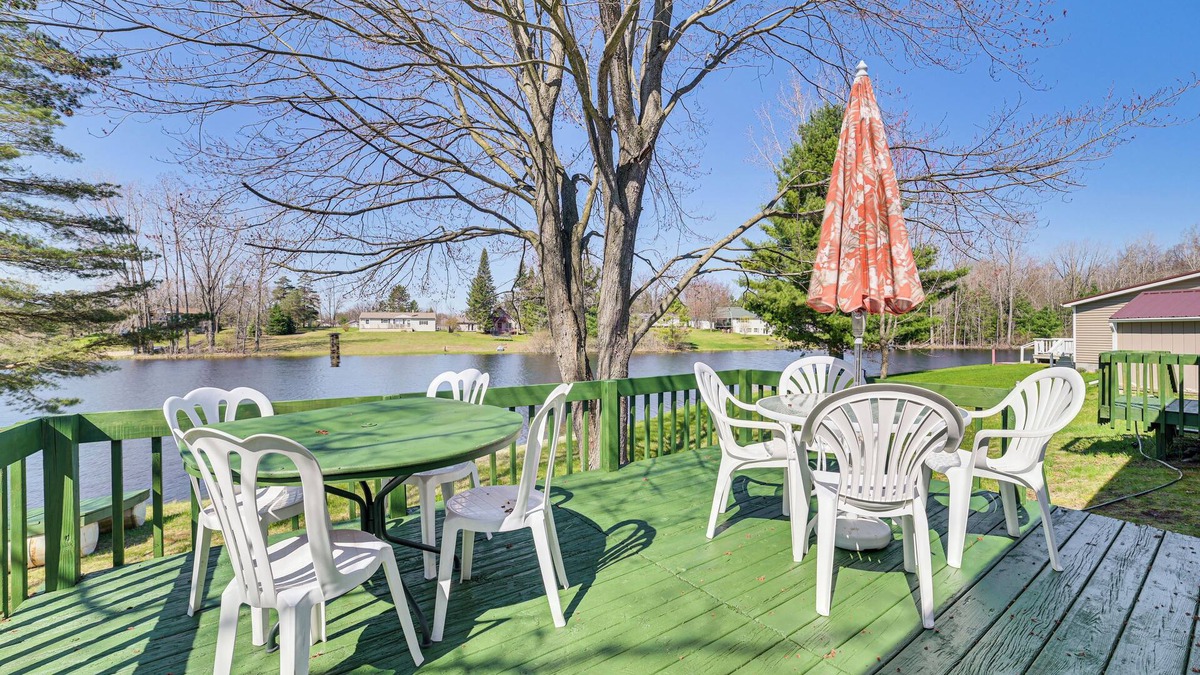 West Branch House | Peaceful Lakefront Home w/Deck in West Branch!