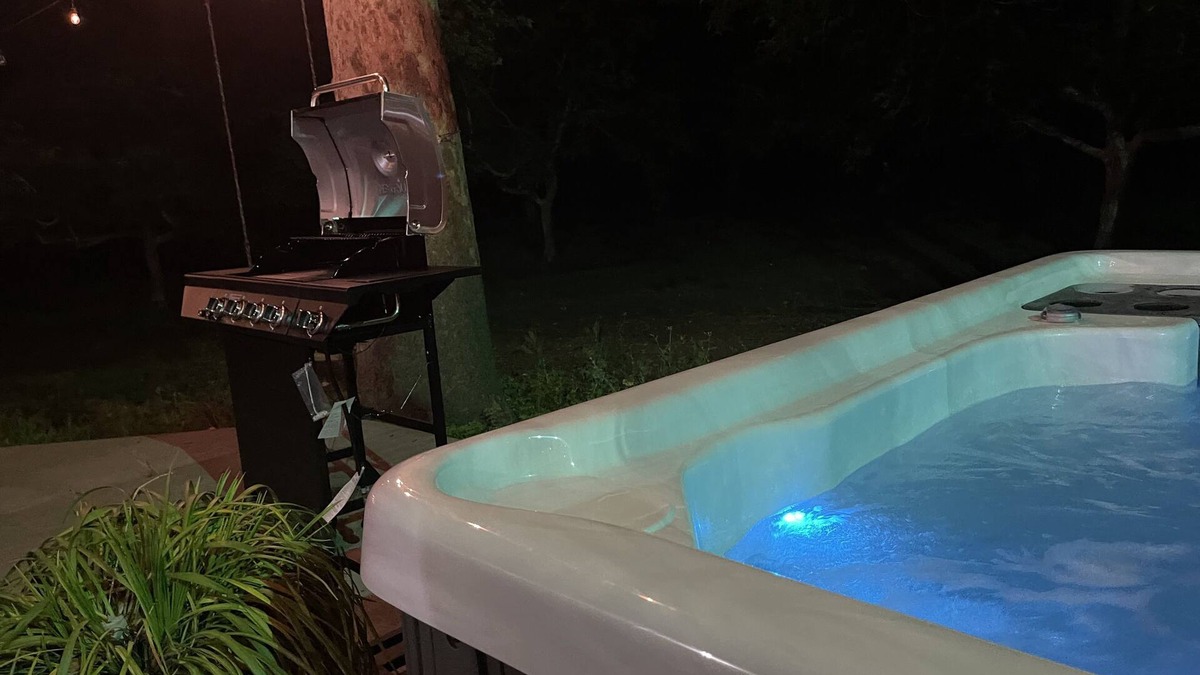 Red Bluff House | Peaceful. Nestled among walnut groves. Hot Tub. BBQ. Private but close to town.