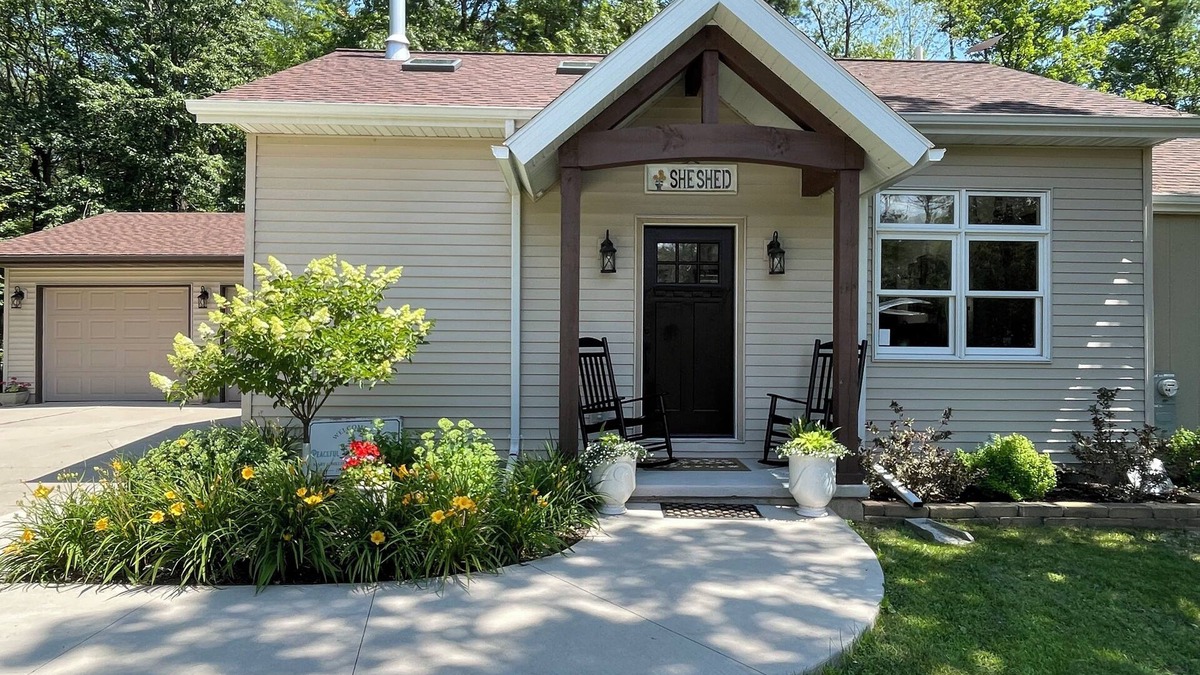 Two Rivers Cabin | Peaceful Parkside Retreat with AC and WIFI…just steps away from Lake Michigan