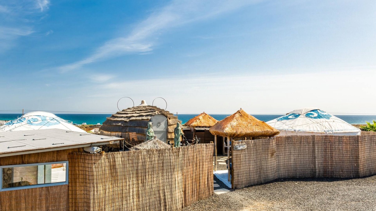 Haria Apartment | Peaceful Quaint Eco Beach Yurt, Pool, Sea Views, Beach, WIFI
