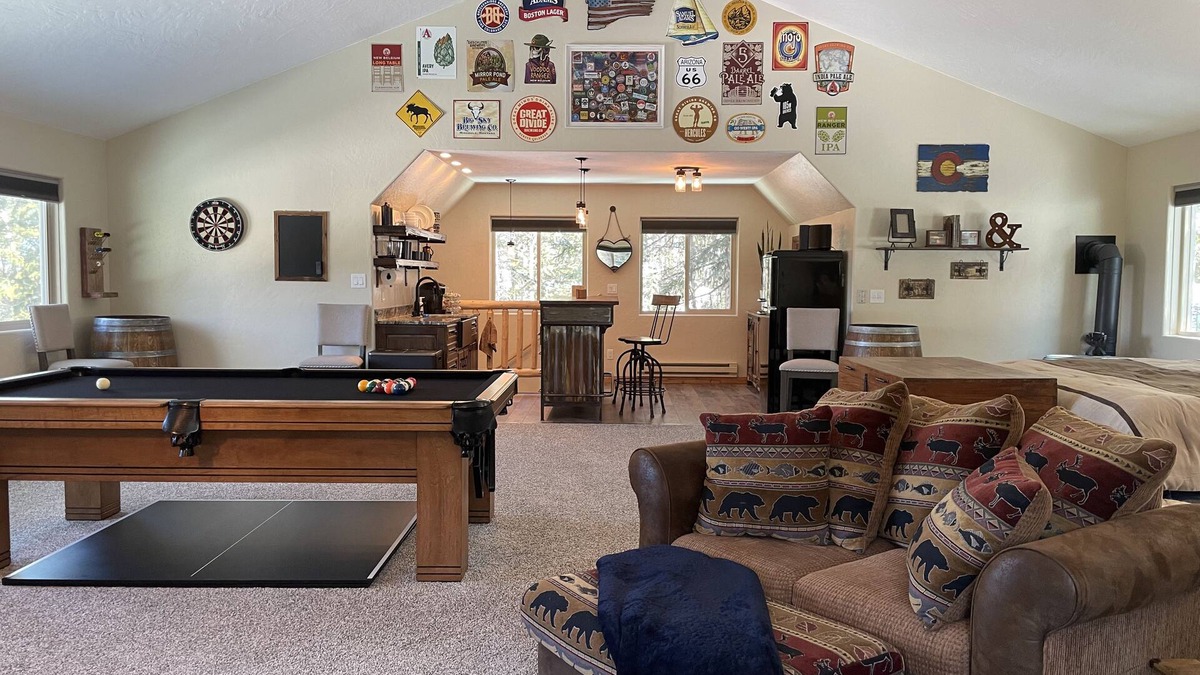 Conifer Mountain and Meadows Apartment | Peaceful Rustic Mountain Entertainment Studio