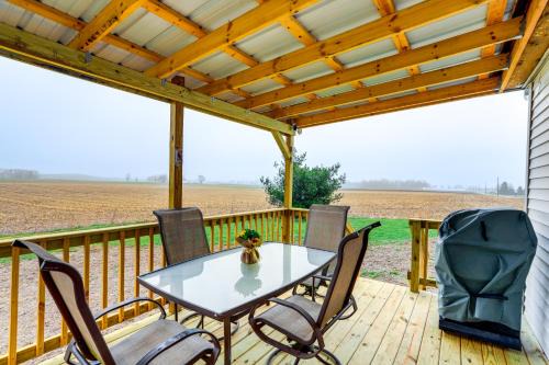 New Haven Huron County House | Peaceful Shiloh Home with Deck and Fishing Pond Access