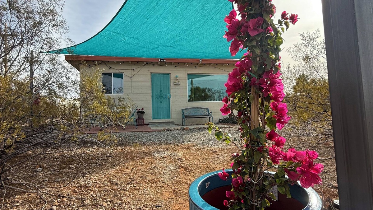 Tucson Apartment | Peaceful Tiny House on 2 Gated Acres with Miles of Desert Trails
