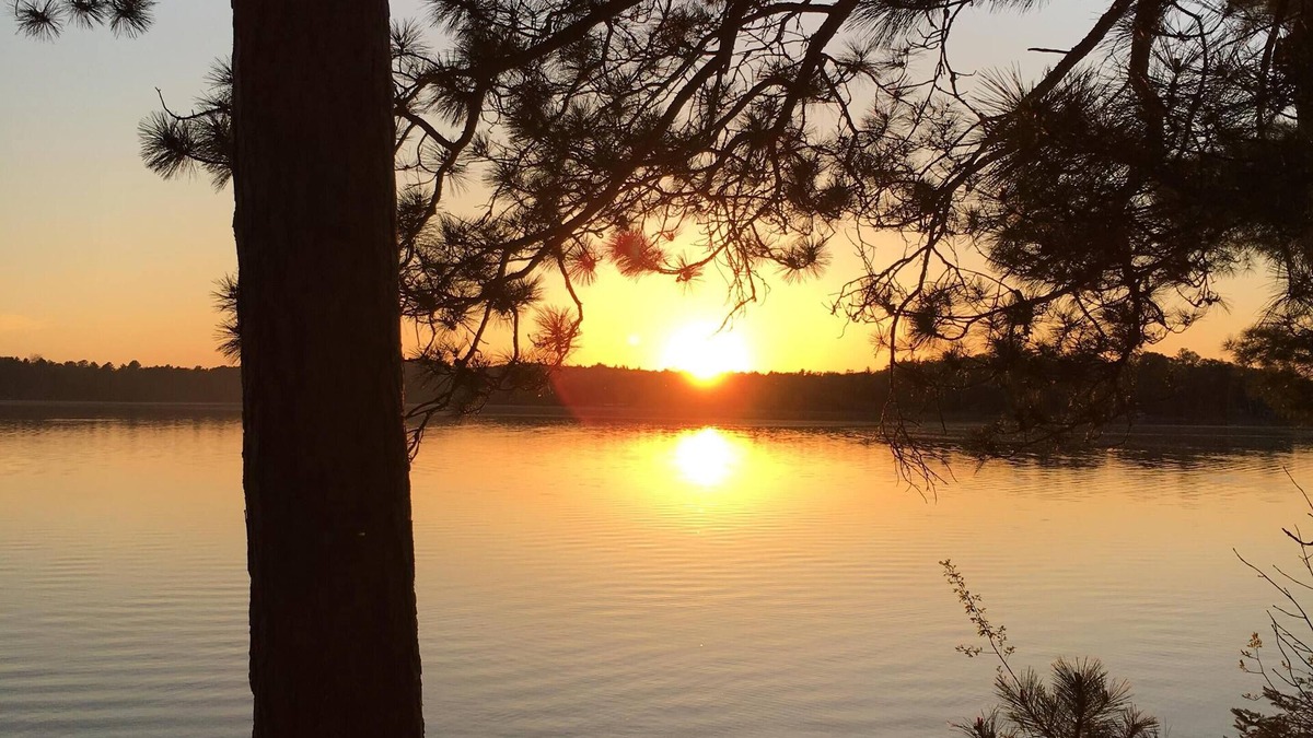 Fifty Lakes Cabin | Peaceful Vintage 1920's Lakefront Red Log Cabin