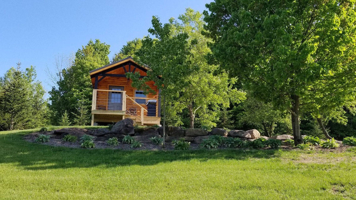 Guilford Cabin | Peacefully located back off the road, with scenic views.