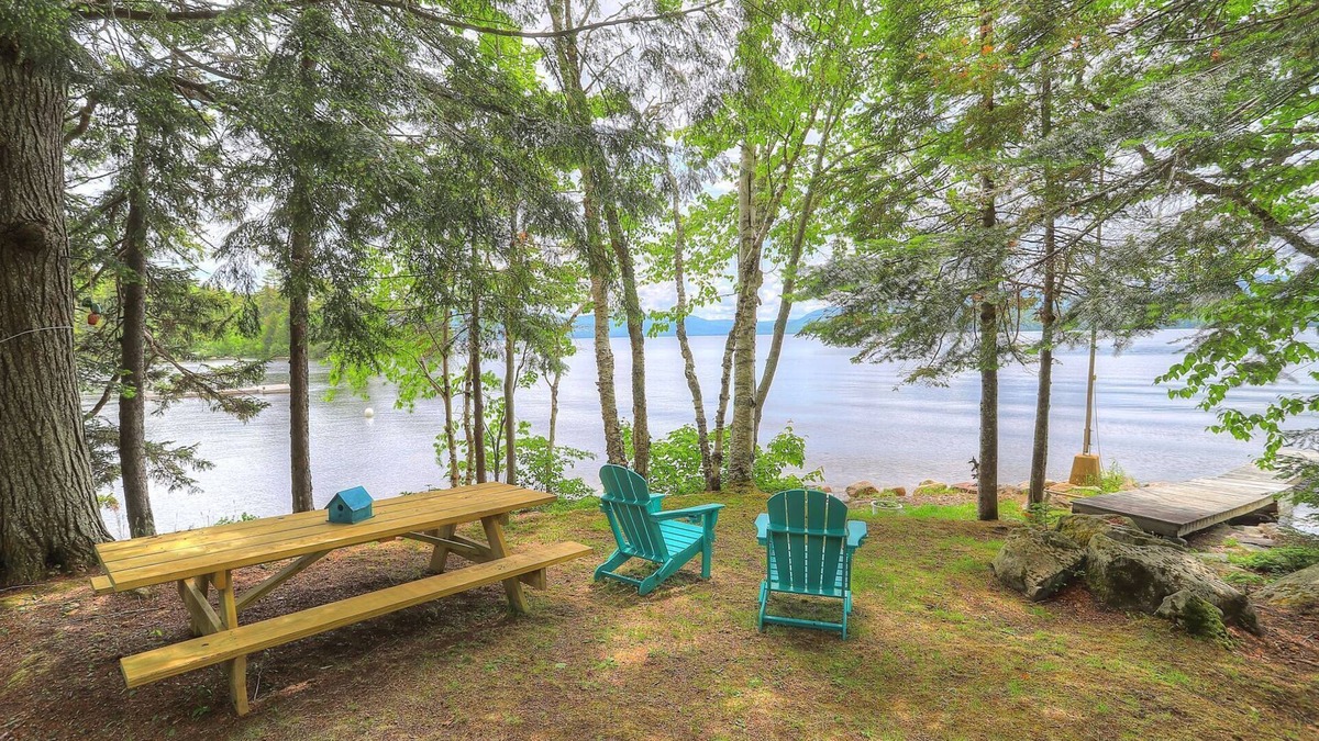 Rangeley Plantation House | Pebble Cove, Private Waterfront, Dock, Mooring, Kayaks, Rangeley Maine