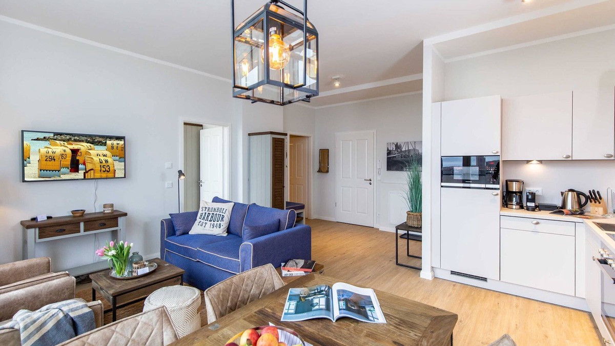 Travemuende Apartment | Penthouse floor, terrace, sauna, 2 bedrooms (63) - Dockside Travemünde