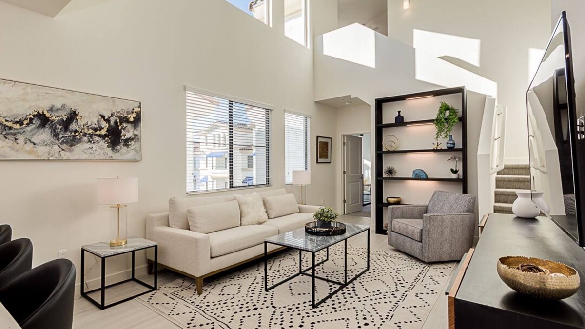 Carino Estates Condo | Penthouse Two Story Resort Condo in Ocotillo! Waterviews at The Cays!