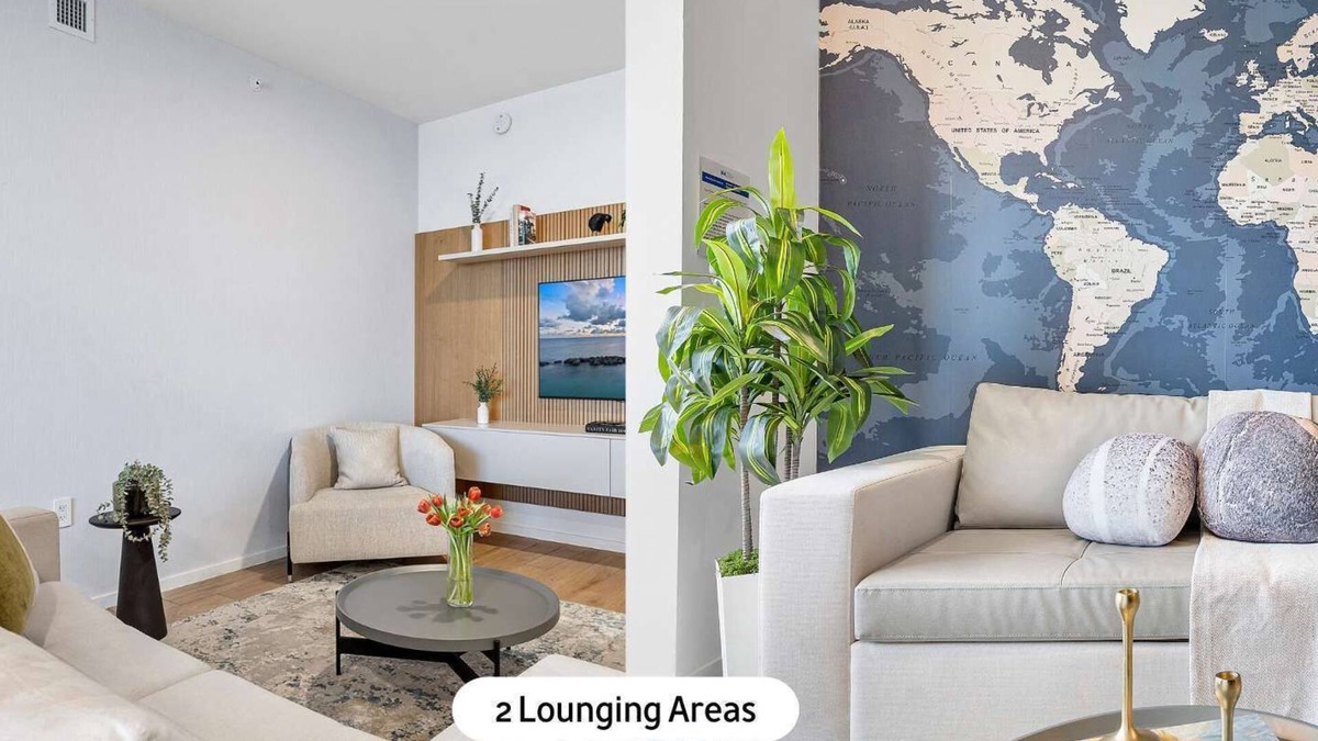 Downtown Miami Apartment | Perfect Group Stay: 6BR/2 Kitchens/2 Living Rooms