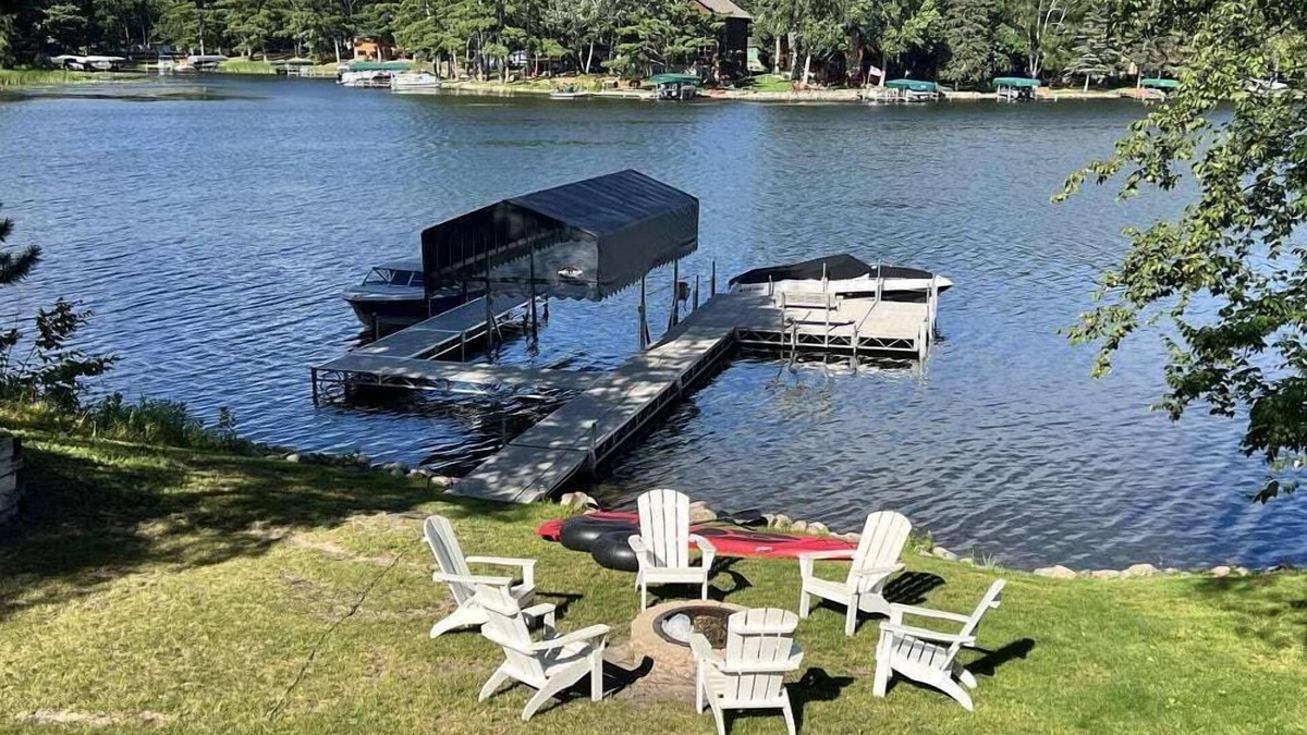 Crosslake House | Perfect Location On Protected Channel, Swimming, Fishing From Dock, Amazing View