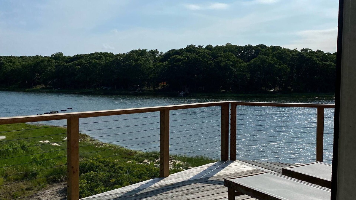 Clearwater Beach House | Perfect Mid-Century Private Waterfront East Hampton Retreat!