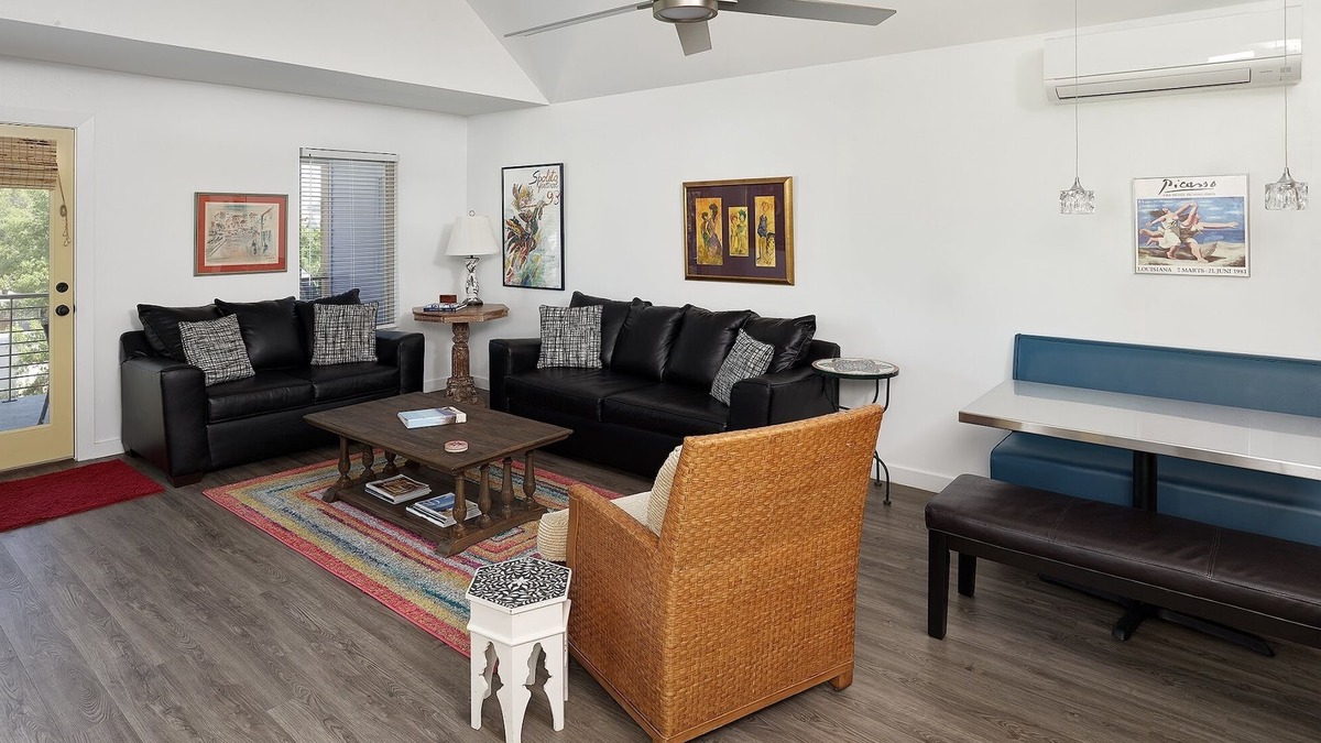 Folly Beach Apartment | Perfect Purple Palace Folly Vacation Apt C