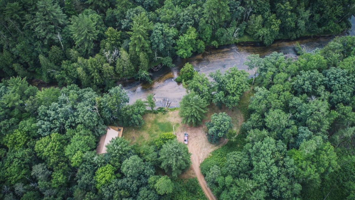 Branch Cabin | Perfect spot to Fish, Canoe, and Kayak along the Pere Marquette River