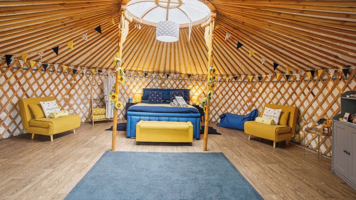 Great Ellingham RV Rental | PERIGNON Luxury Heated Yurt with Private Hot Tub