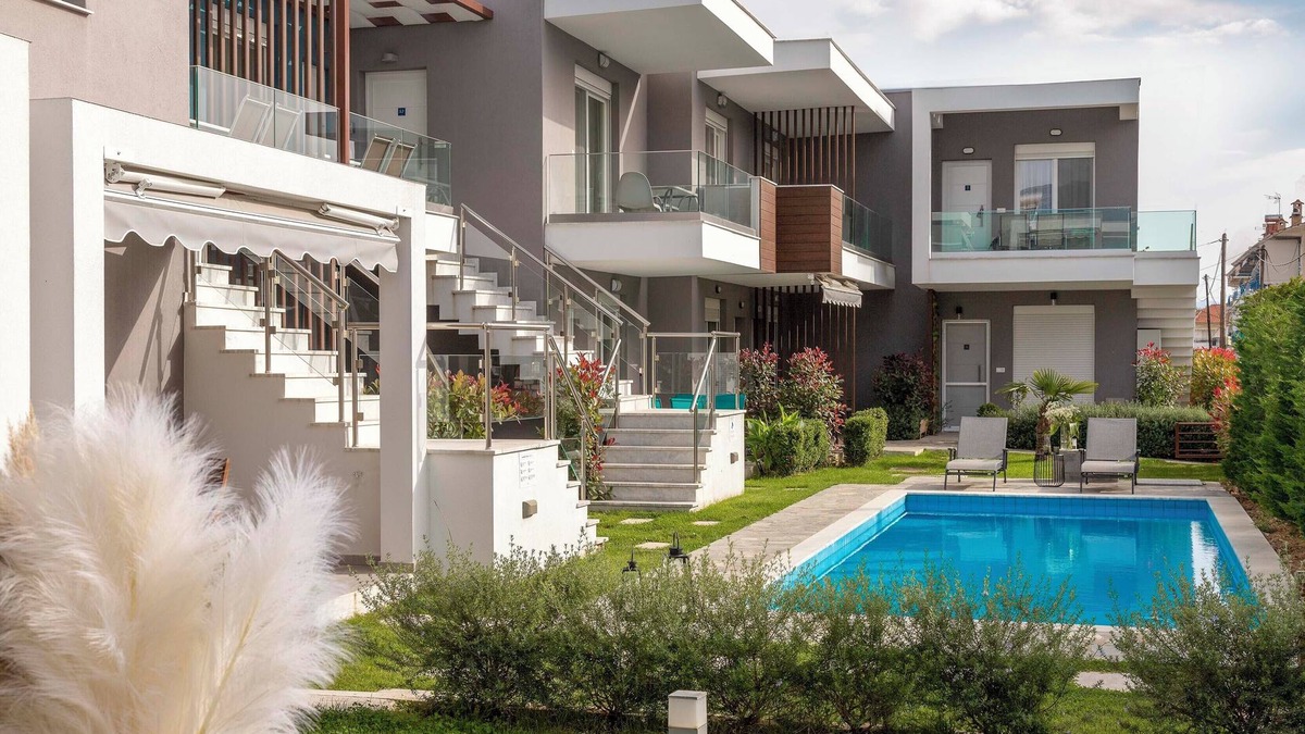 Paralia Ofryniou Apartment | Perla One - Bedroom Apartment with Pool Access, Perla Residential Complex