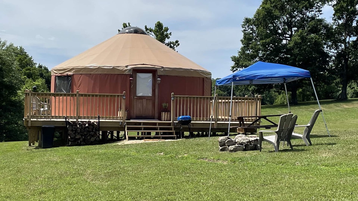 Boss RV Rental | Pet friendly glamping in a private yurt with stunning 360° views by Forest