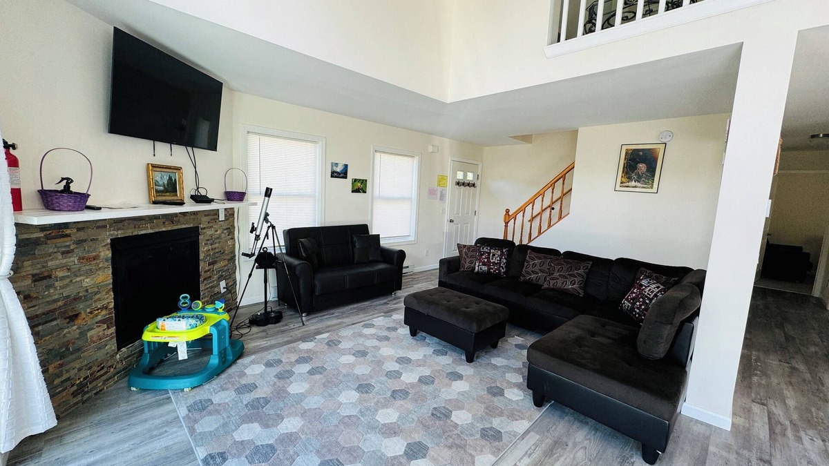 Hamlin Ski Chalet | Pet friendly house with firepit, indoor fireplace, game room, ping-pong, & BBQ