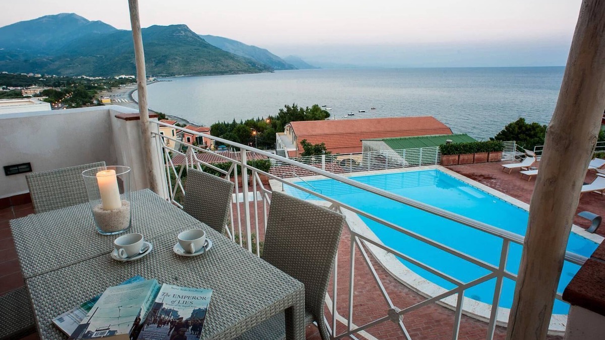 Villammare Apartment | Petrosa Large Sea View Apartment with Pool and Private Beach