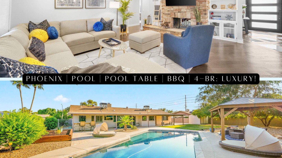 Deer Valley House | Phoenix Pool ~ Pool Table ~ BBQ ~ 4 BR: Luxury!