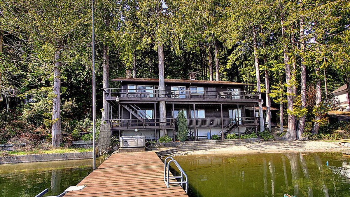 Grapeview House | Picturesque Mason Lake Waterfront with Private Dock and Beach