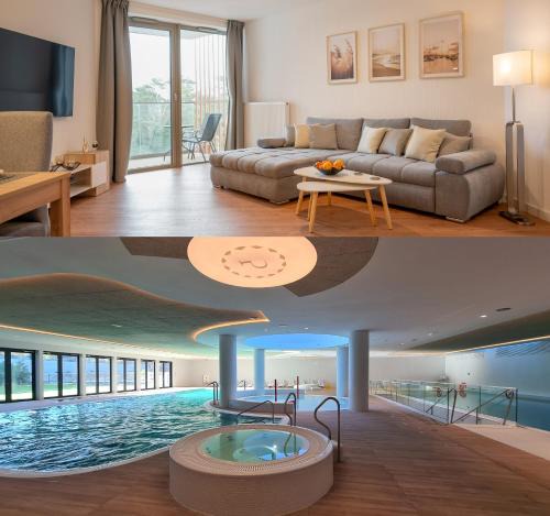 Pobierowo Apartment | PINEA SKY PREMIUM apartament z widokiem na morze ze SPA i basenem przy plaży Pobierowo