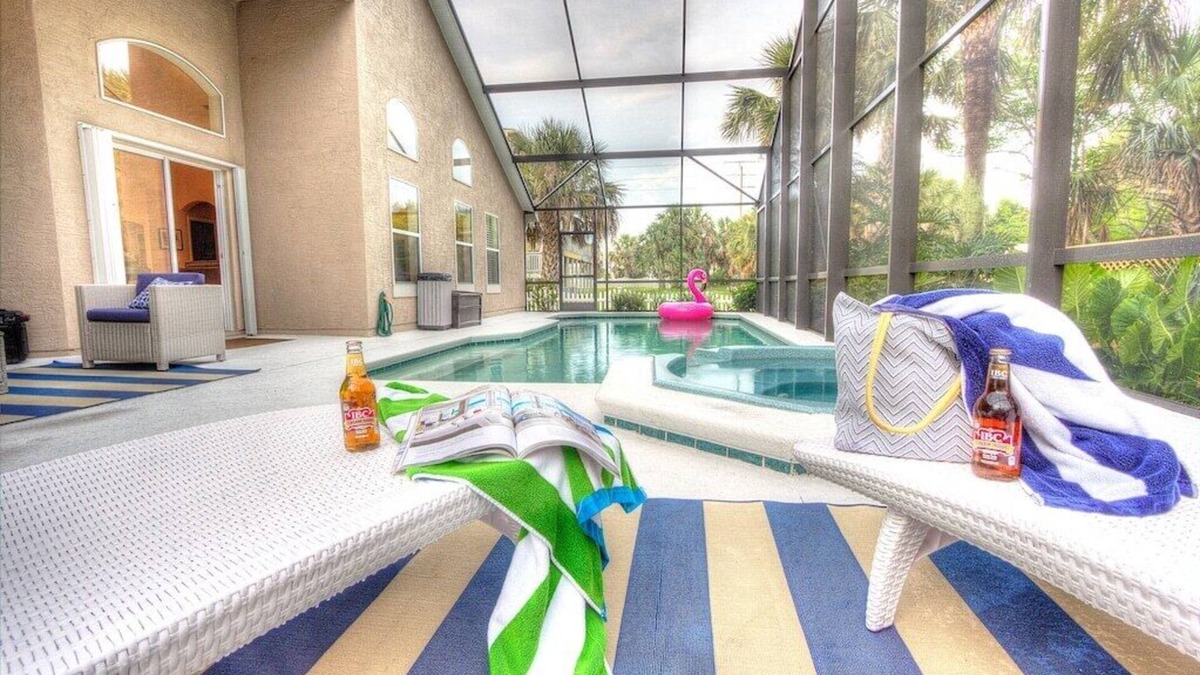 Vilano Beach House | Pink Flamingo! Pool/Spa, Pet Friendly, Steps to Beach & Park