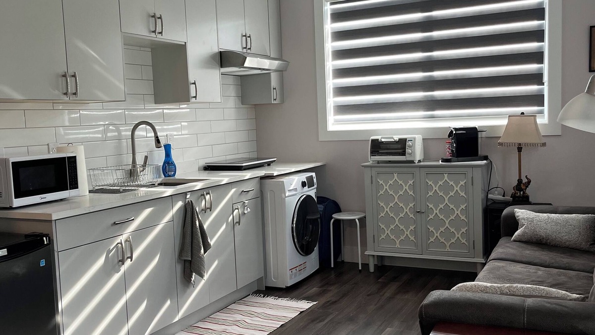 Mission Apartment | Place Near The River surrounded by mountains, hiking trails close to a park.