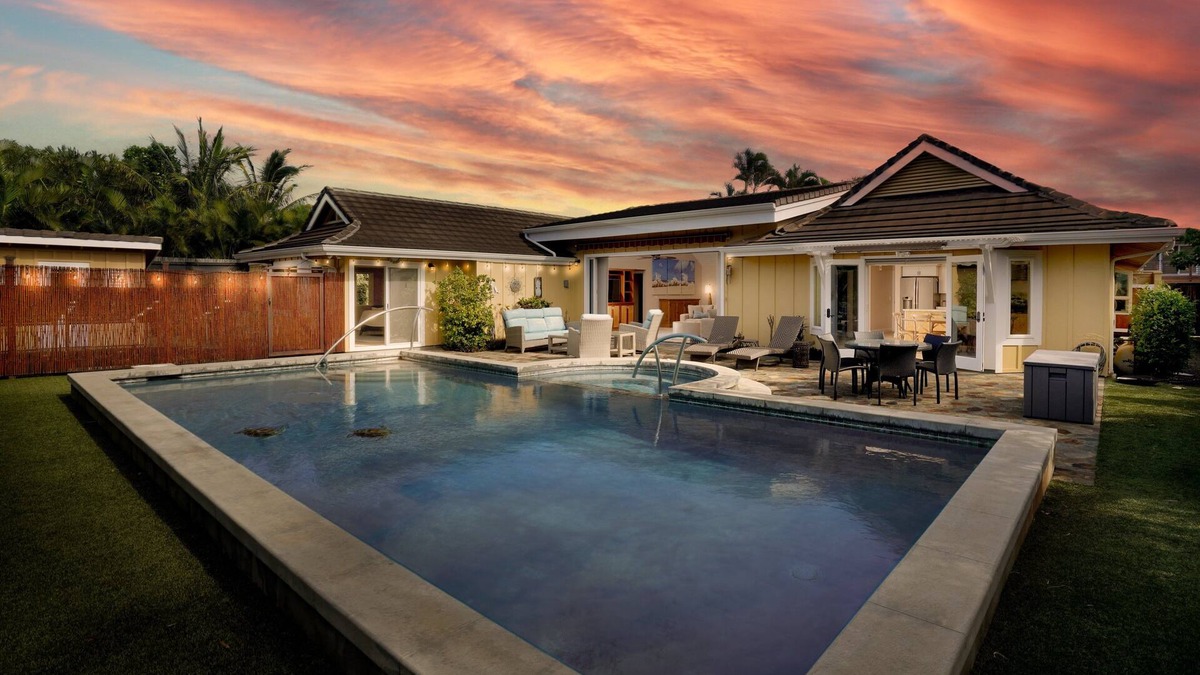 Bayview House | Poipu Kai 3 Bedroom with Pool and Spa steps to Shipwreck Beach