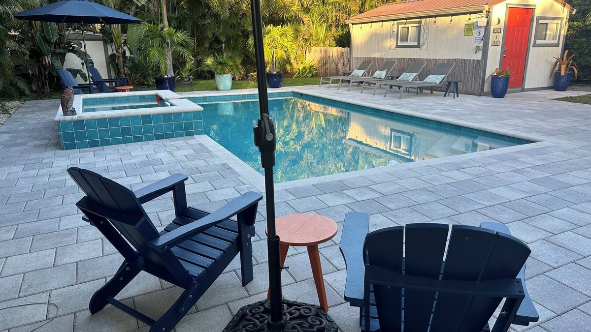 Harbor Village House | Pompano Beach House 5 min. from the Ocean. Heated salt water pool