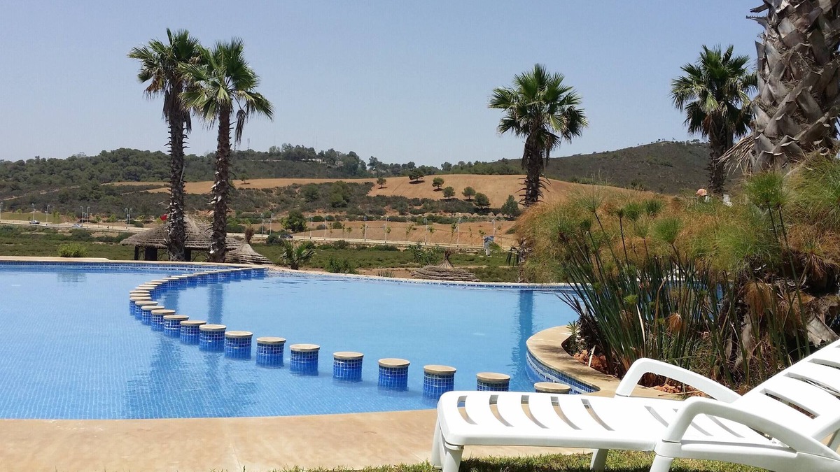 M'diq Apartment | Pool and Mountain View Apartment
