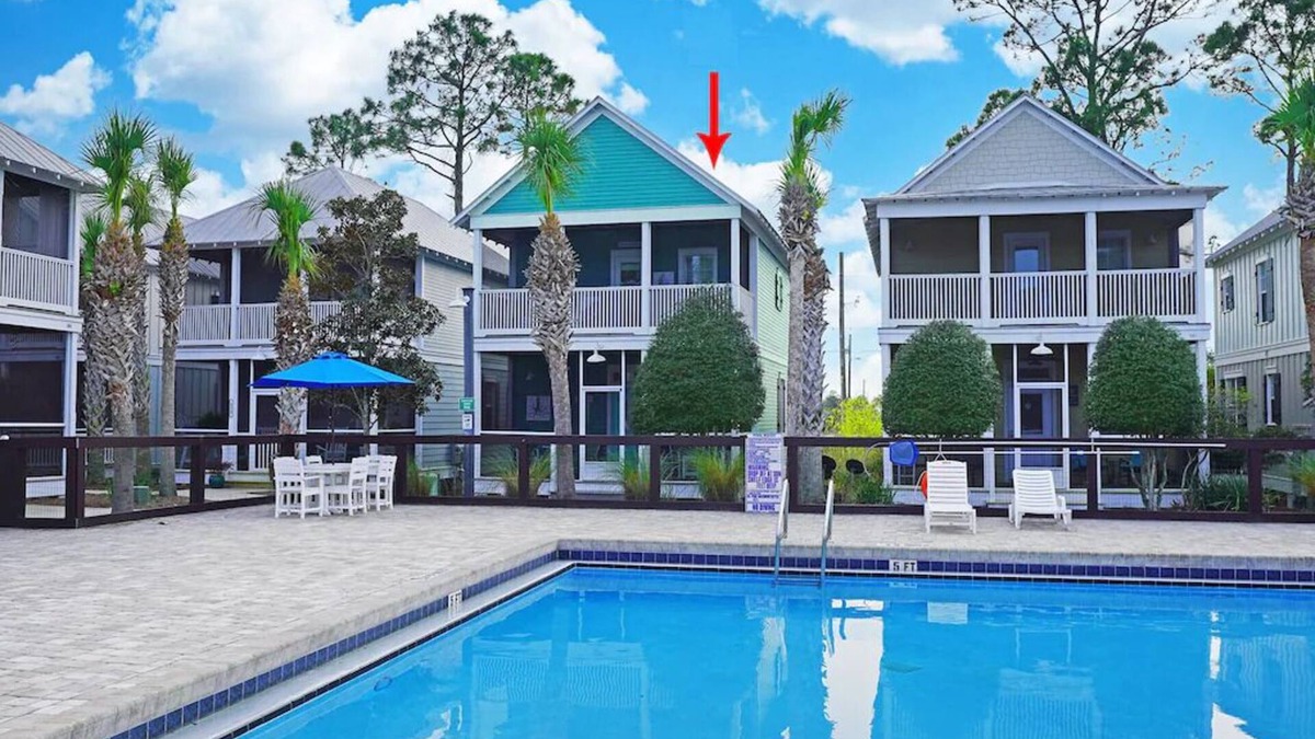 Port St. Joe Cottage | Pool Front Retreat- Gated community with 3 pools. 1 mile from Windmark Beach!