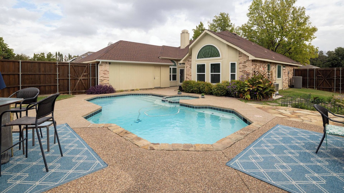 McKinney House | Pool, Games, Fenced Yard & Outdoor Bar in McKinney