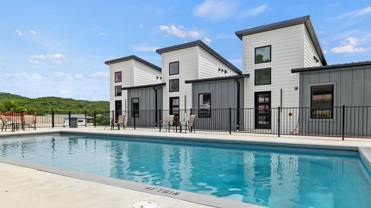 Kimberling City House | Poolside Lake Retreat | Dock & 2 Living Spaces