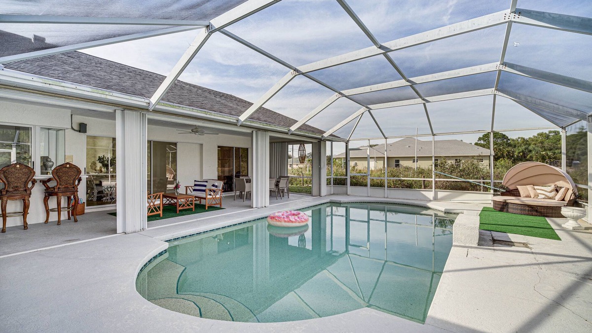 Port Saint Lucie House | Port St Lucie Canal-Front Home w/Heated Pool!