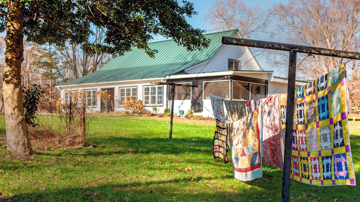 Roseland House | Possum Trot Lodge - Wedding & Event Venue, Lodging for 18, Stone Fireplace