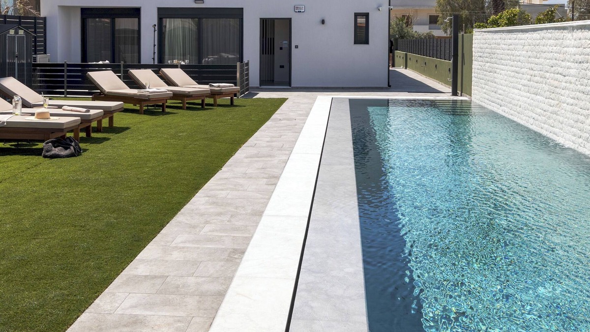 Gournai House | Potame Suite by Estia, Renia with Pool View