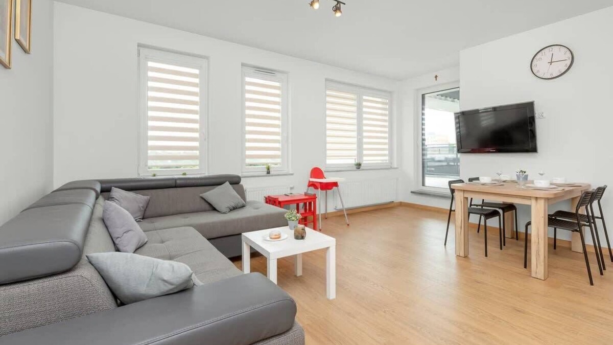 Zaspa Apartment | Powstańców Wielkopolskich 5G | Bright Apartment