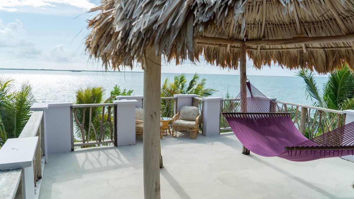 Thatch Caye Resort | Premier Oceanfront Cabana w/Private Roof Patio & Incredible Ocean Views