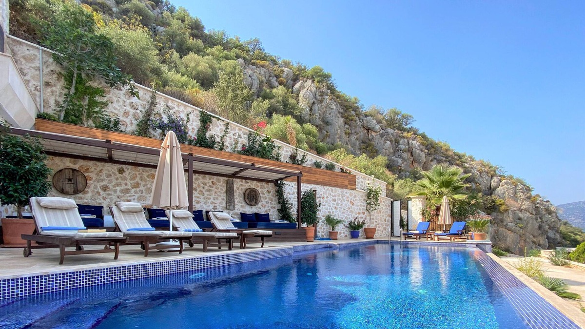 Kalkan Villa | PREMIUM Villa Yar, Huge Private Heated Pool & Jacuzzi. All Rooms Sea View