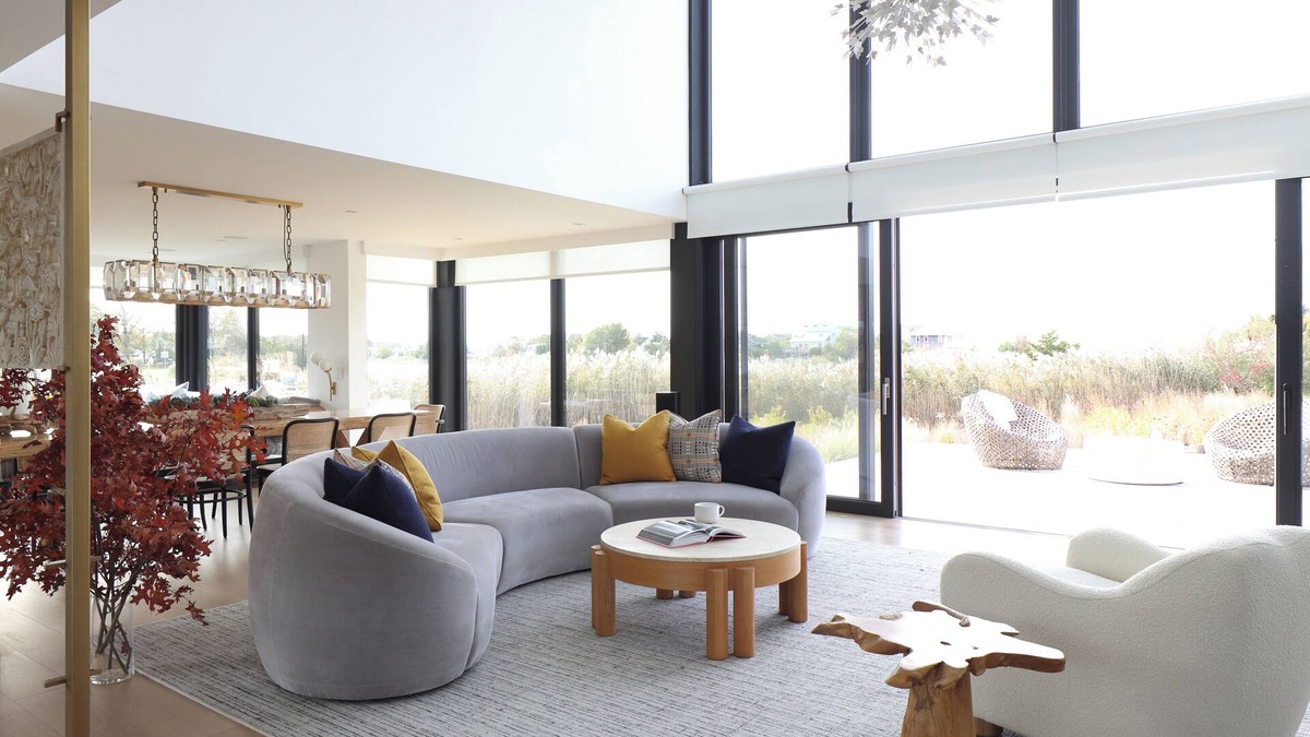 North Sea House | Pristine 6-bedroom waterfront property with a private dock in Southampton