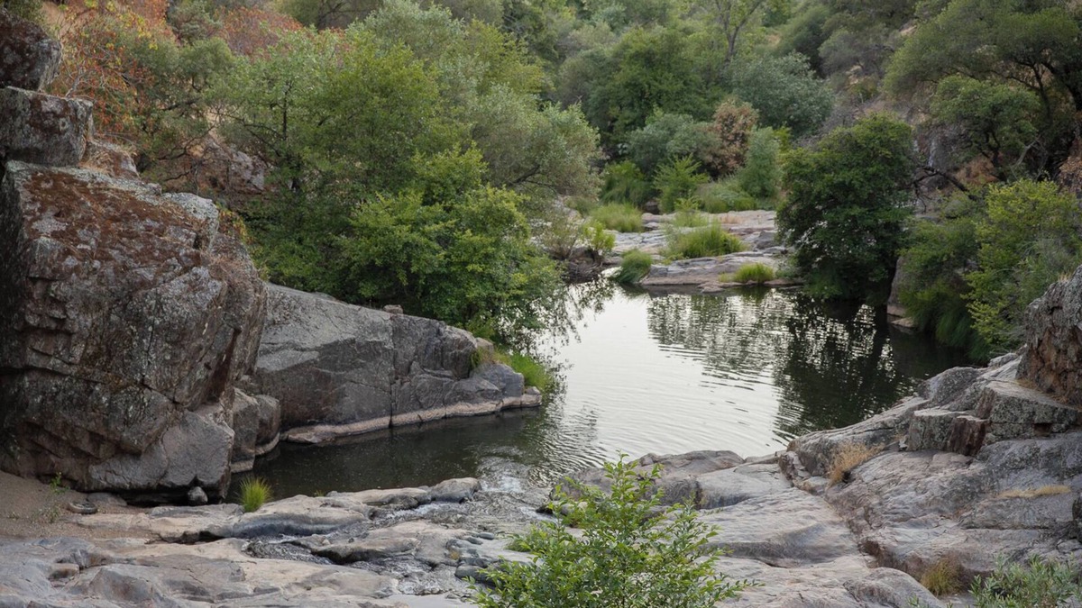 Sonora Cottage | Private 40-acre retreat with creek, swimming hole, sleeps 18, dog-friendly, near golf & casinos.
