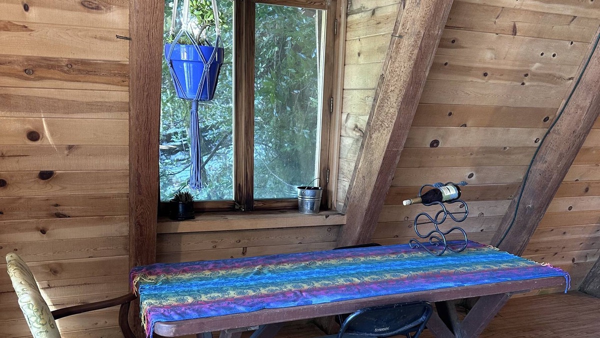 Brookings Cabin | Private Aframe cabin on 17acres of the Chetco River